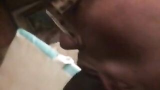 22yr old BULL MONSTER BBC has dick sucked by country milf