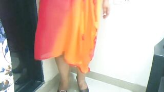 hot & sexy bhabhi seducing her removing clothes in private