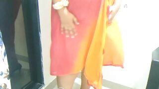 hot & sexy bhabhi seducing her removing clothes in private