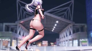 【MMD R-18 SEX DANCE】HAKU HOT BLACK SUIT HOT TASTY ASS SWEET PLEASURE HOLY STAR [BY] Orion DobleDosis