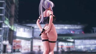 【MMD R-18 SEX DANCE】HAKU HOT BLACK SUIT HOT TASTY ASS SWEET PLEASURE HOLY STAR [BY] Orion DobleDosis