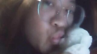 Asian girl at home alone and bored masturbates 1