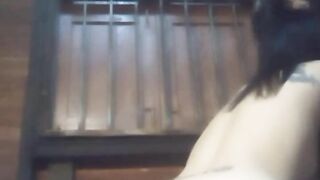 Asian girl at home alone and bored masturbates 1