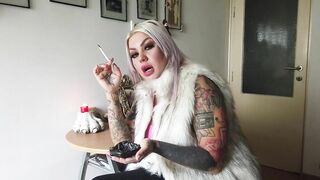 Smoking compilatipn 1 - Tattooed blonde MILF smokes