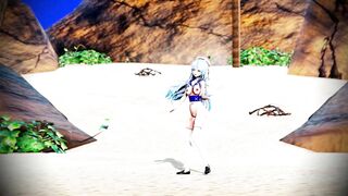 Lamy Dance at the beach 3d hentai mmd r18 animation