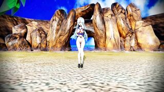 Lamy Dance at the beach 3d hentai mmd r18 animation