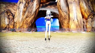 Lamy Dance at the beach 3d hentai mmd r18 animation