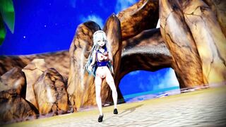 Lamy Dance at the beach 3d hentai mmd r18 animation