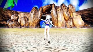 Lamy Dance at the beach 3d hentai mmd r18 animation