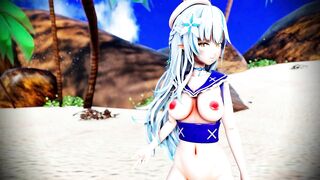 Lamy Dance at the beach 3d hentai mmd r18 animation