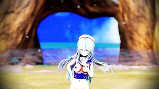 Lamy Dance at the beach 3d hentai mmd r18 animation