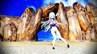 Lamy Dance at the beach 3d hentai mmd r18 animation