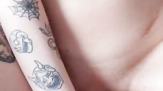 Beauty jumps on dildo, pussy cam