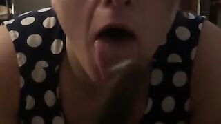 Mature White Woman always Love my BBC in her Wet Mouth