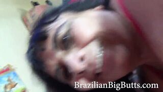 BrazilianBigButts.com ssbbw granny 60 years old with giant butt and short shorts