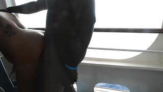 Fucking BBC on balcony of a cruise ship pumped full of Cum