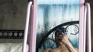 Pinoy jakol mirror fun,  jakol habang solo ang kwarto