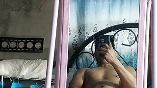 Pinoy jakol mirror fun,  jakol habang solo ang kwarto