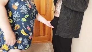 morning boner and masturbation of my cock by stepmom to cum