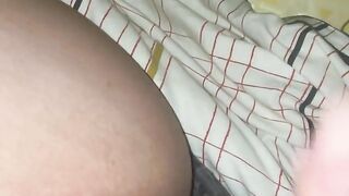 Cuck Hubby Wanks & Spunks Over Dirty Talking British BBW Slutwifes Ass