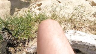 A stranger surprises me naked to finger at the beach and jerks off on me I want him to fuck me