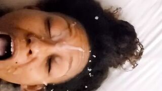 She love a huge facial!