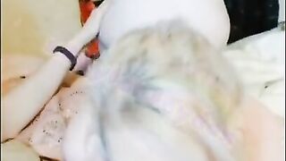 Teeny Cute Blonde Sucks and fucks older s t e p br o