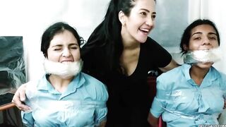 Latina Schoolgirls Massively Gagged