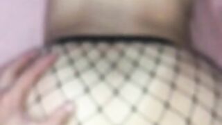 fucking my hot wife in fishnets