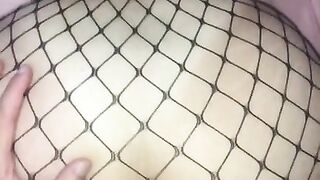 fucking my hot wife in fishnets