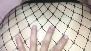 fucking my hot wife in fishnets