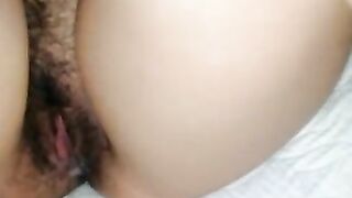 MFM threesome double creampie part 2: BF cums real fast after getting sloppy seconds