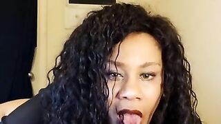 Sexy Ebony blowjob, Deepthroat ????Nia Teal????