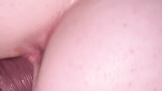 Thick dick making pussy cream close up POV