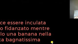 usare la banana per le fantasie femminili è il frutto ideale per giocarci e bagnarsi