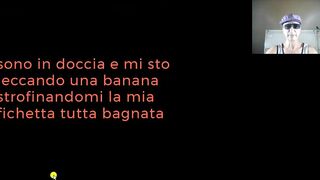 usare la banana per le fantasie femminili è il frutto ideale per giocarci e bagnarsi