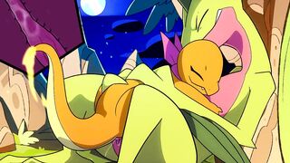 Patreon/Blitzdrachin : Charmander x Grovyle hentai furry yiff animation size difference cum inside