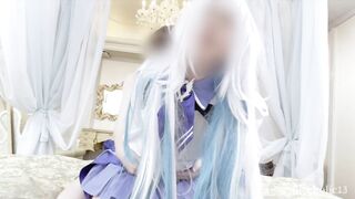 【コスプレ 個人撮影】ドスケベ淫乱皇女の中出し懇願えっち cosplay