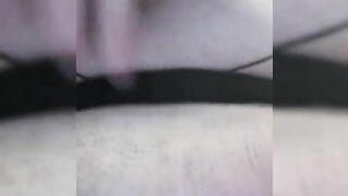 Pinkhaired milf squirts pov