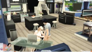 Beautiful big ass blonde gives me an oral on webcam. [Sims 4]