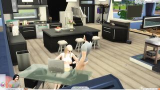 Beautiful big ass blonde gives me an oral on webcam. [Sims 4]