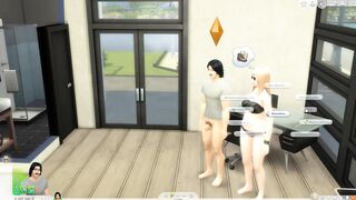 Beautiful big ass blonde gives me an oral on webcam. [Sims 4]