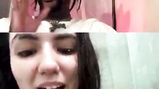 WHITE GIRL GROUPIE PUTS ON a SHOW FOR RAPPER GOLD GAD ON INSTAGRAM LIVE