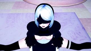 2B NIER BEDROOM FUCK (3D Hentai)