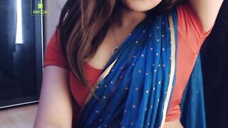 Cammodel BadGirlLHR in Saree