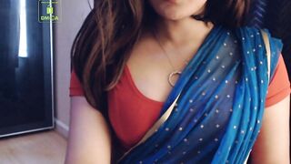 Cammodel BadGirlLHR in Saree