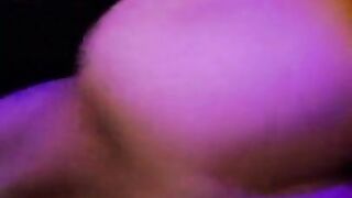 Jiggly booty teen takes fat cock while everyone is asleep