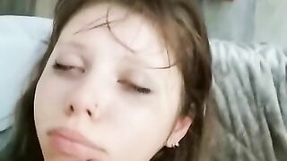 Using her mouth as a fuck toy and finish in her pussy