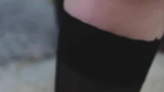 ????????Slutty teasing in stockings | ASMR tapping????. Footfetish , ass in thongs, chear tease