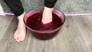 ASMR Gelatin Food Foot Play